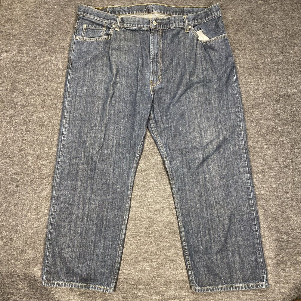 Levis 559 Jeans Mens 46x29 Dark Wash Blue Denim Relaxed Straight Big & Tall